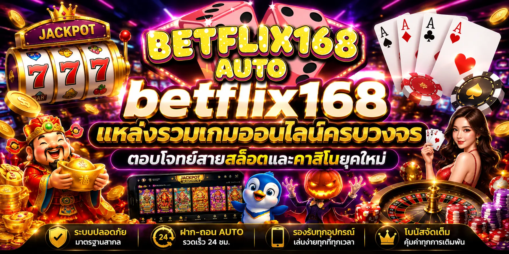 betflix168 แหล่งรวมเกมออนไลน์ครบวงจร ตอบโจทย์สายสล็อตและคาสิโนยุคใหม่